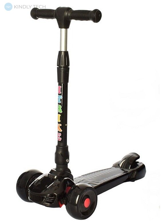 Самокат детский Scooter ARG-2020 трехколесный, Черный