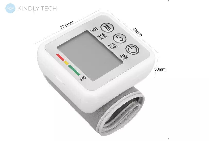 Автоматический тонометр на запястье для измерения давления Electronic Blood Pressure Monitor KWL-W01