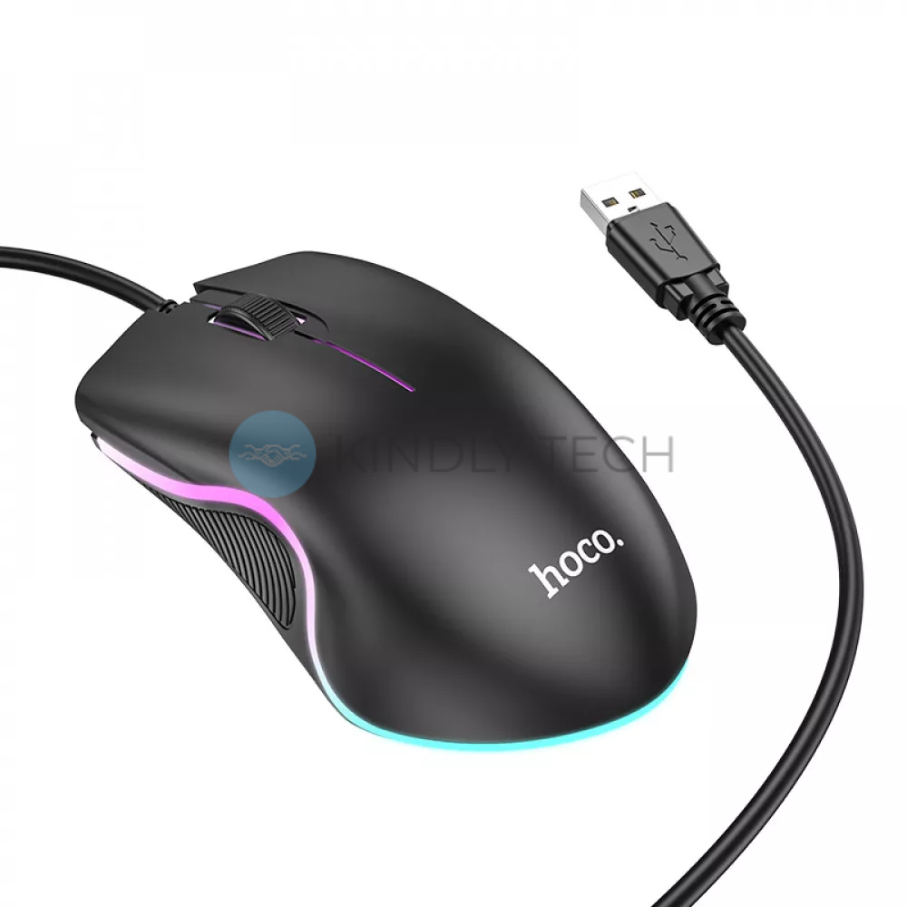 Проводная мышь &mdash; Hoco GM19 Enjoy &mdash; Black