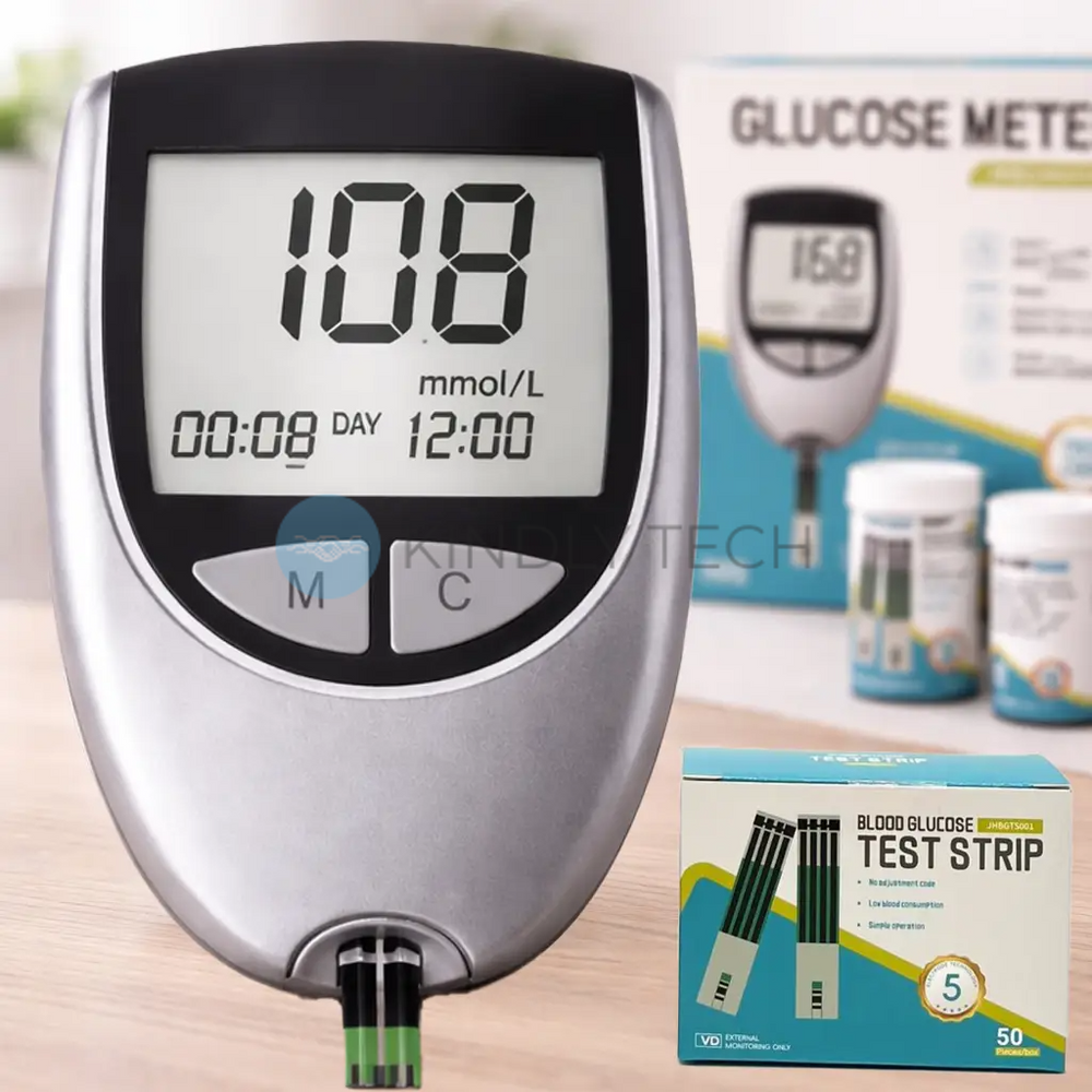 Компактний глюкометр Blood Glucose Meter Model4 з тест-смужками та ланцетами