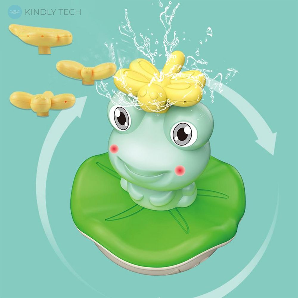 Дитяча іграшка для ванни царівна жаба Yingen із фонтанчиком