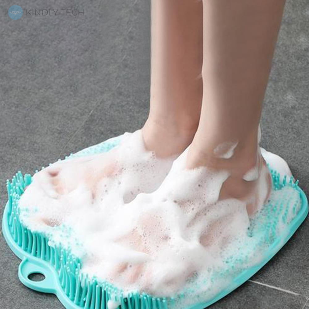 Силиконовый коврик для мытья ног, нескользящий коврик для ванной