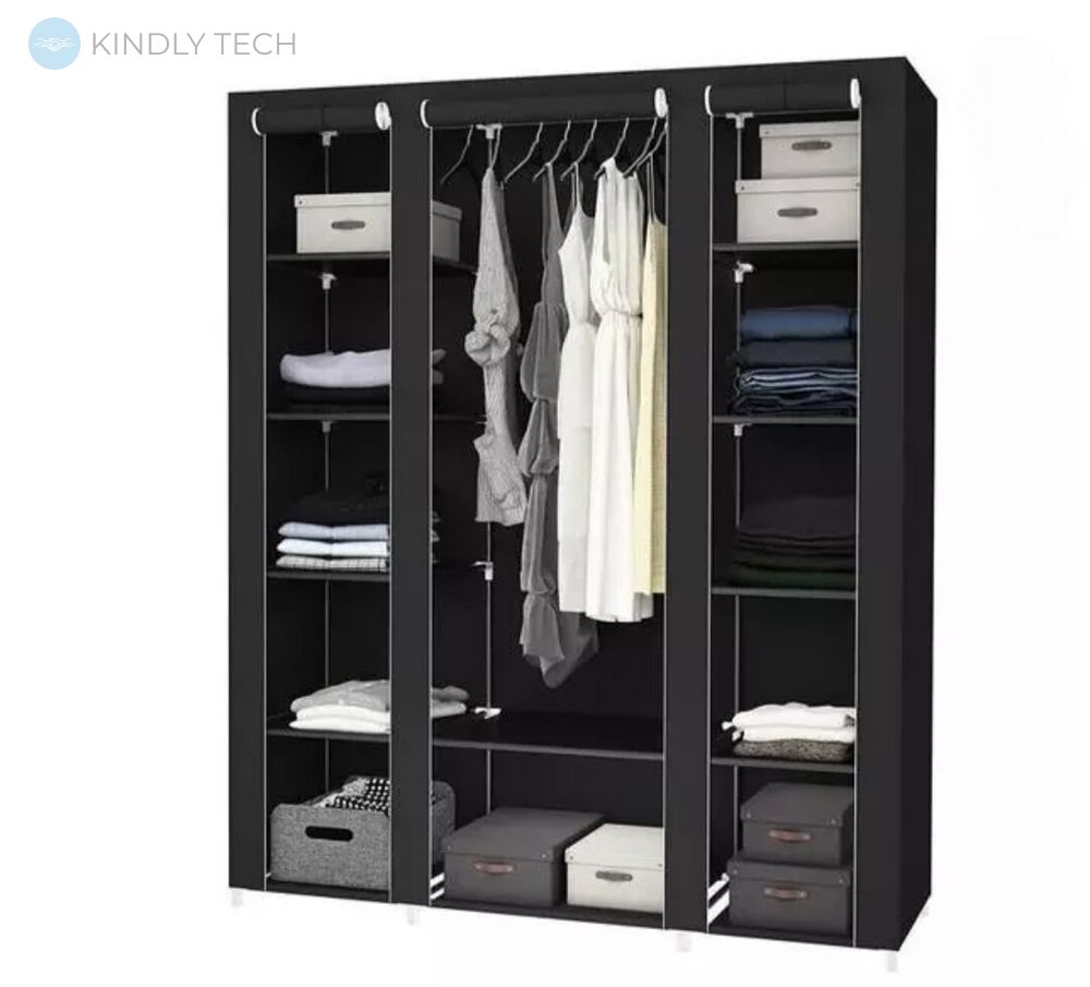 Складной тканевый шкаф FH.TOPY Storage Wardrobe 99150 Black