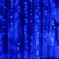 Гирлянда-водопад (Curtain-Lights) Itrains 320-B внутренняя провод прозрачный 3х2м, Синий