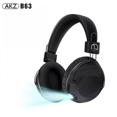 Накладные беспроводные наушники Bluetooth AKZ-B63 — Black