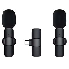 Двойной петличный беспроводной микрофон K9 Type-C