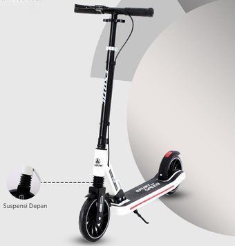 Самокат двухколесный Scooter Exotic PC108 Белый