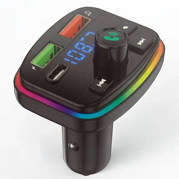 Багатофункціональний FM-трансмітер PERVOI CTC-731 Bluetooth з USB та Type-C зарядкою