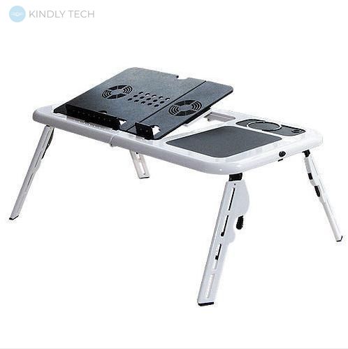 Портативный складной стол для ноутбука с вентилятором
