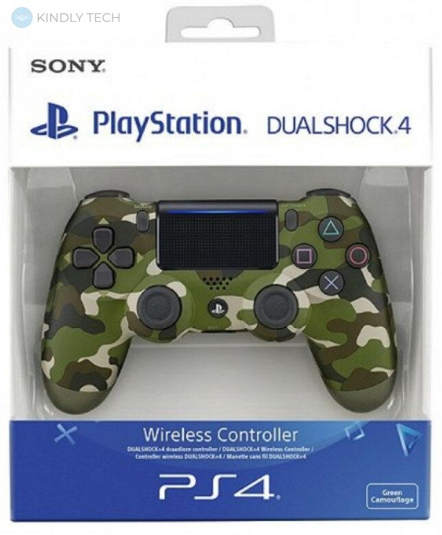 Бездротовий джойстик Sony PS 4 DualShock 4 Wireless Controller, Green camouflage