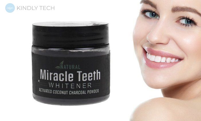 Отбеливатель зубов Miracle Teeth Whitener / Черная зубная паста