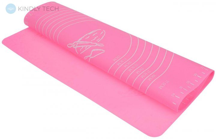Силиконовый коврик для выпечки Benson BN-023 26х29см, Розовый