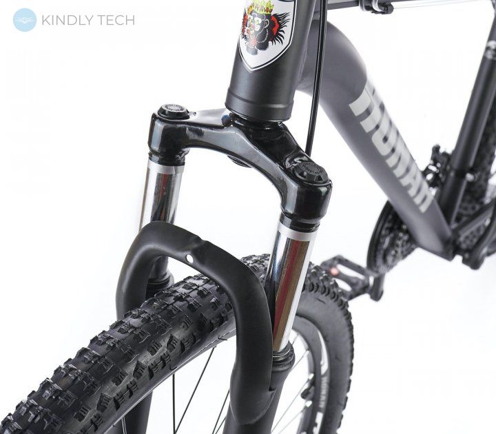 Велосипед горный с алюминиевой рамой Konar KA-29″18# 21S передние амортизаторы, Черный/белый
