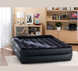 Двуспальная надувная кровать Intex 64124 152 x 203 x 42 см Pillow Rest Raised Airbed встроенный электронасос 220В
