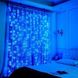 Гірлянда-водоспад (Curtain-Lights) Itrains 320-B внутрішня провід прозора 3х2м, Синій
