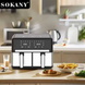 Мультипіч двокамерна аерофритюрниця Sokany SK-10041, 1500+1500Вт 5+5л