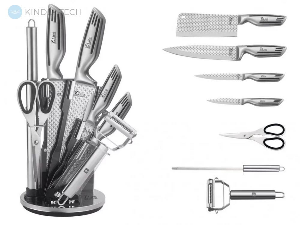 Набір ножів із підставкою German family GF-S09 (8 предметів)