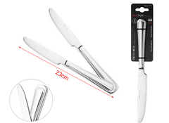 Набор столовых ножей KmtStyle с дизайном: точки, широкие, 2шт, 23см