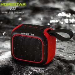 Бездротова колонка Bluetooth Hopestar A22 black with red