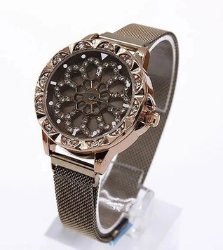 Женские подарочные часы Rotation Watch Коричневые