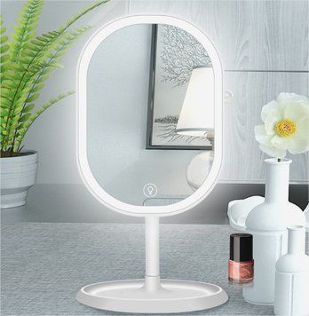 Зеркало овальное с Led подсветкой для макияжа
