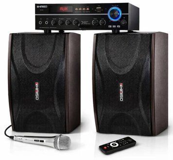 Акустическая система KIMISO QS-A8 1000W с микрофоном и пультом управления