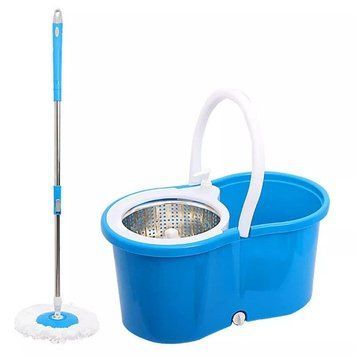 Турбо Швабра з Відром Spin Mop 360 Блакитна