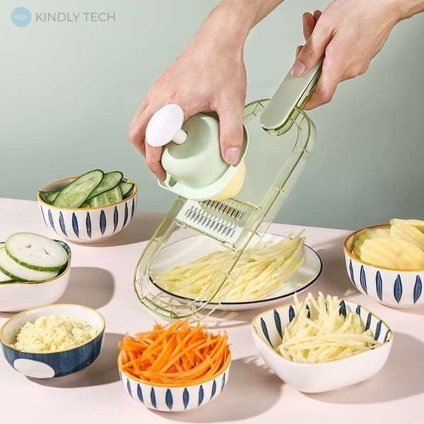 Овочерізка слайсер Multifunctional Vegetable Cutter з контейнером 4 в 1