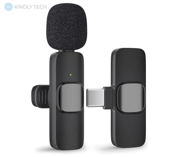 Петличный микрофон беспроводной для смартфона Type-C K9