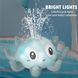 Дитяча іграшка для купання Sea World "Восьминіг" з фонтанчиком та LED підсвічуванням, Синій
