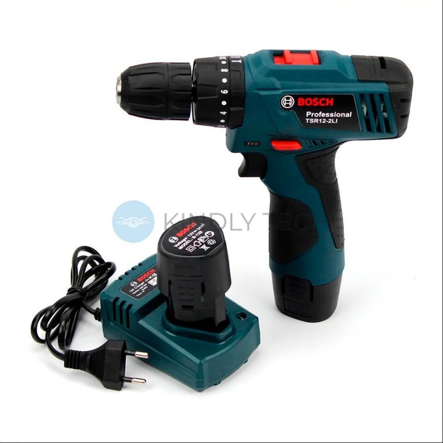Ударний шуруповерт Bosch TSR12-2LI 12V 3Ah набор