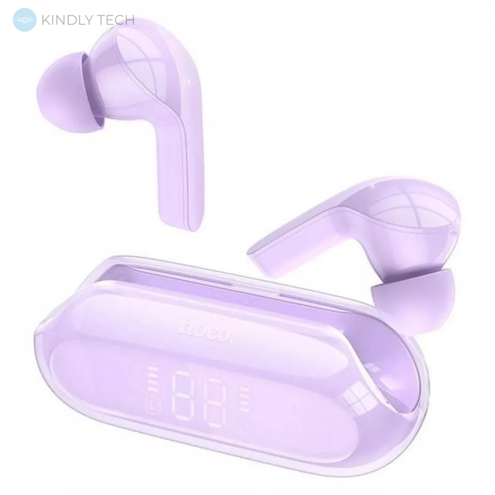 Беспроводные Bluetooth наушники TWS — Hoco EW39 Bright — Purple