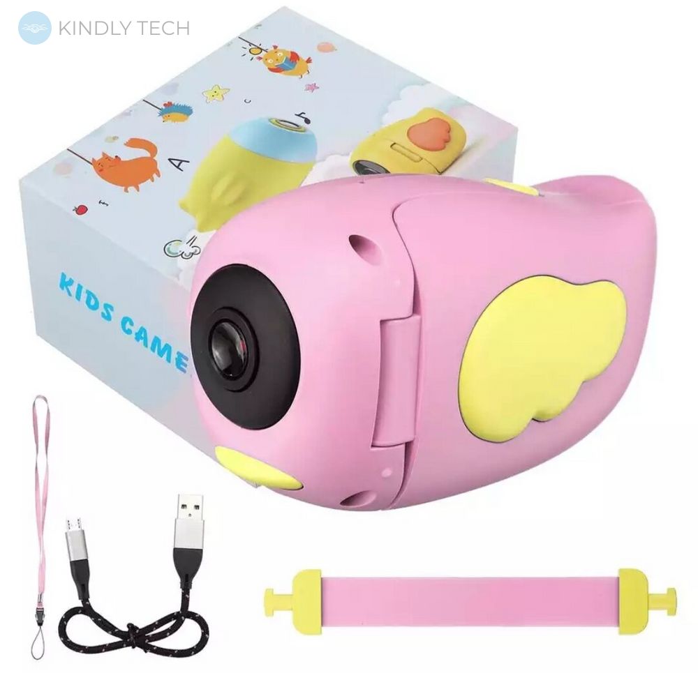 Дитяча цифрова відеокамера Smart Kids Video Camera HD DV-A100, Pink