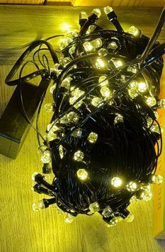 Гирлянда Black Wire 200 LED Теплый белый Warm