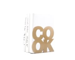 Упор для книг «Cook» (золотой металлик), Золотой