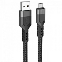 Кабель для зарядки телефонов USB - Micro 1,2 m HOCO U110 Extra Durability 2.4A