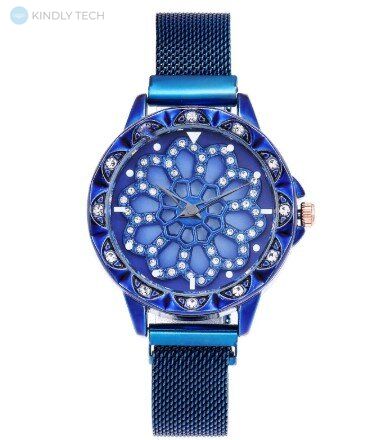 Жіночі подарункові годинники Rotation Watch Блакититні