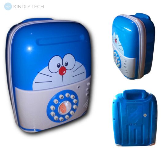 Електронна скарбничка, сейф "Котик кругла" для дітей з кодовим замком
