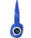 Бездротові дитячі MP3 навушники Cat Ear STN-25 з вушками та підсвіткою Bluetooth сині