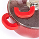 Набір каструль із гранітним покриттям + сковорідка Higher Kitchen НК-307 червоний