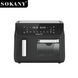 Аерофритюрка двокамерна Sokany SK-10060, 2400Вт, 4+8,5л