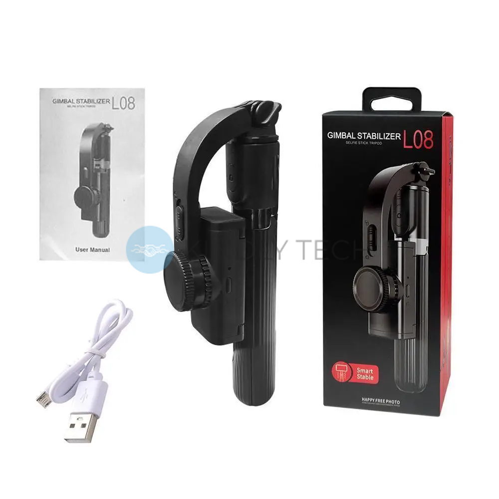 Штатив стабілізатор телефону з bluetooth пультом ДК Gimbal L08 тринога для смартфона