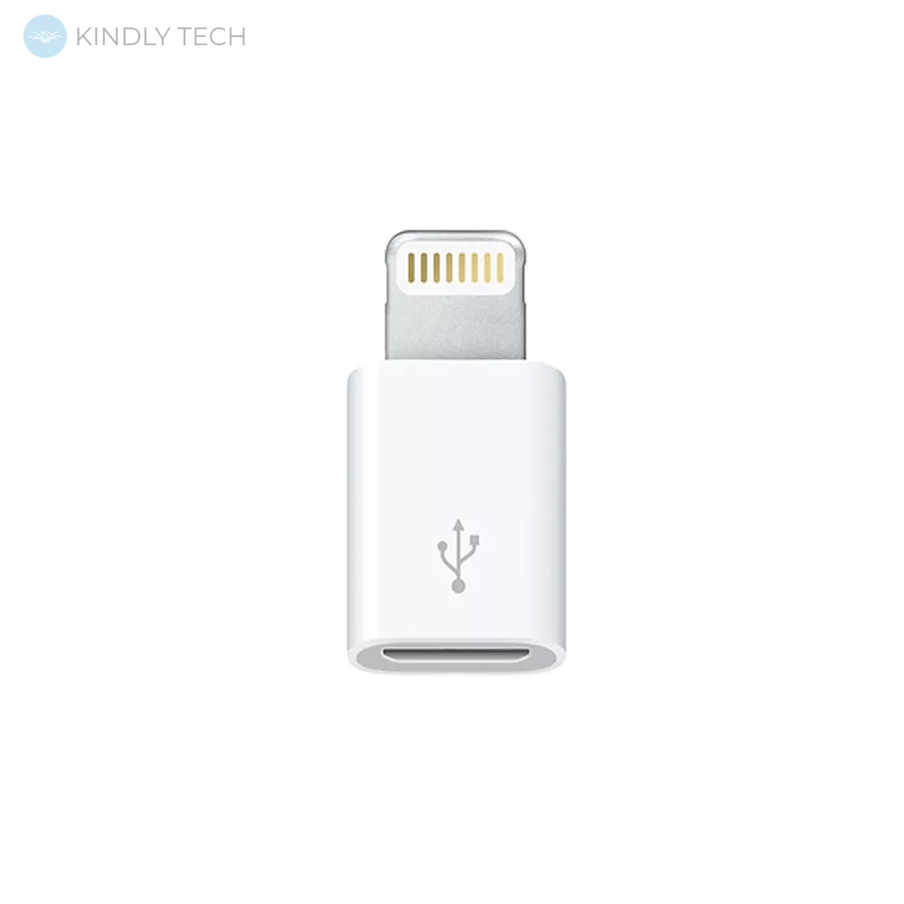 Перехідник Adapter Lightning To Micro — White