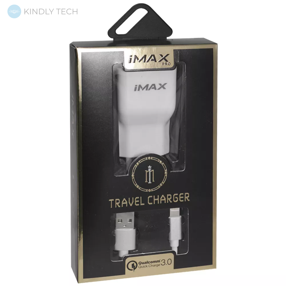 Сетевое зарядное устройство 2.0A | 1U | Micro Cable (1m) — iMax White