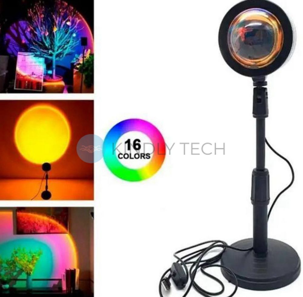 Проекційна лампа SUNSET RGB з ефектом заходу сонця та пультом LK202309-24