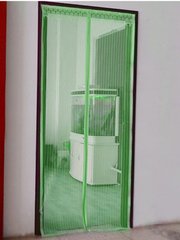 Антимоскитная сетка на дверь на магнитах Magnetic Mesh Зеленая