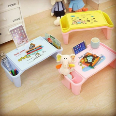 Уценка! Стол-органайзер для творчества Desk Series детский пластиковый универсальный с ячейкой для стакана 52х27х19 см, Розовый
