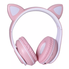 Накладні бездротові навушники з вушками TUCCI P39 — Pink