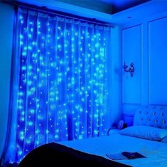 Гирлянда-водопад (Curtain-Lights) Itrains 480-B внутренняя провод прозрачный 3х3м, Синий