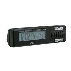 Часы автомобильные, термометр с выносным датчиком VST-7065
